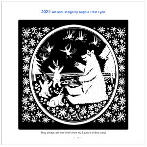 STORY BEAR B/W INK